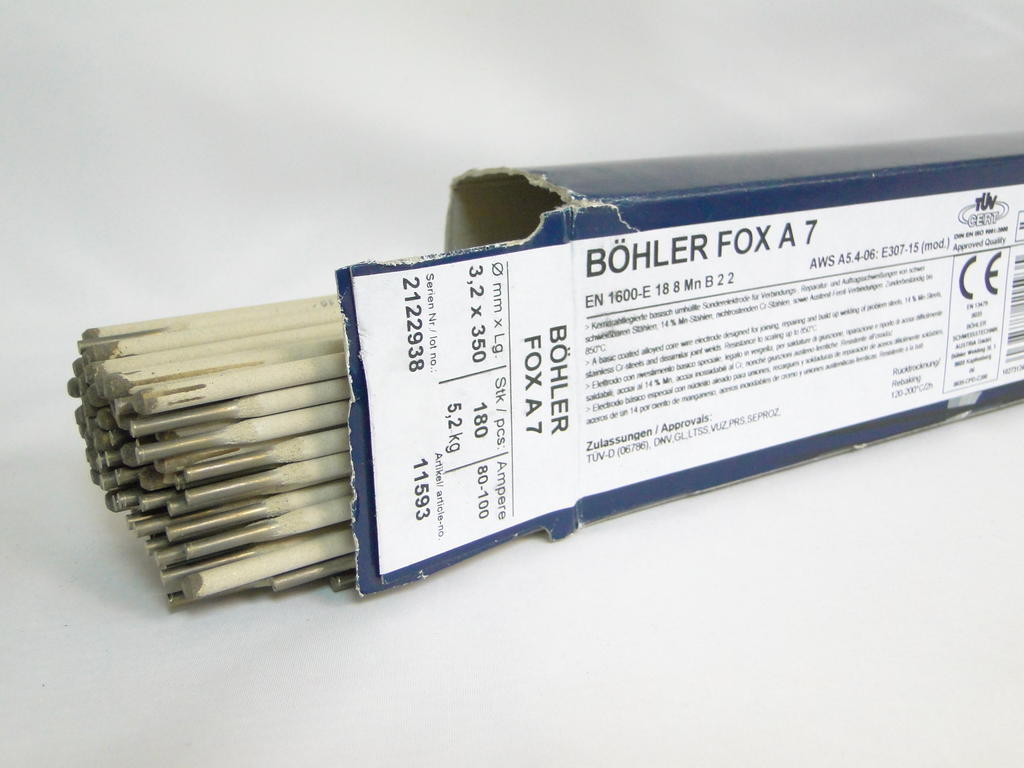 ЕЛЕКТРОДИ БЬОЛЕР FOX A7 3.2/350мм