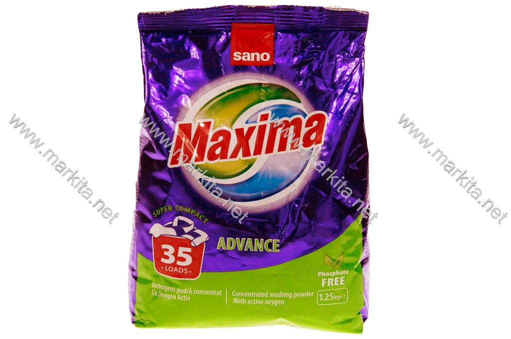 Препарат за пране 1.25кг Максима Advance Сано