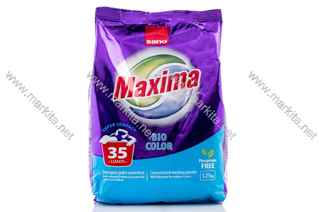 Препарат за пране 1.25кг Максима Bio color Сано