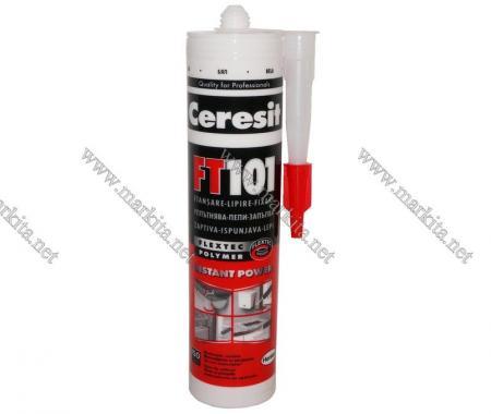 Лепило Церезит FT101 280мл  бяло Flextec